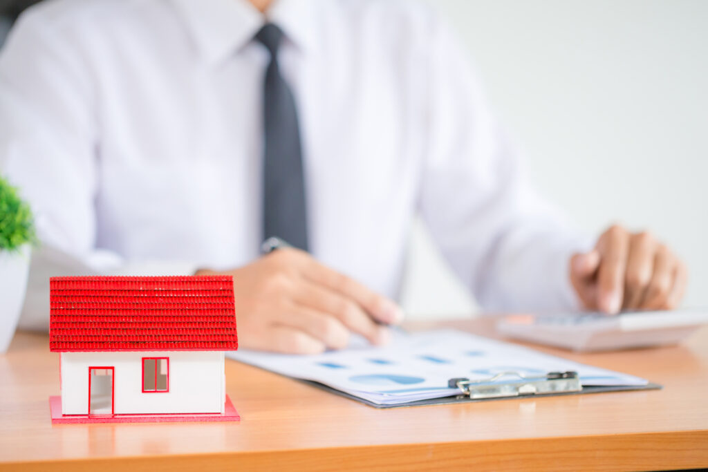 Businessman or lawyer accountant working financial investment on